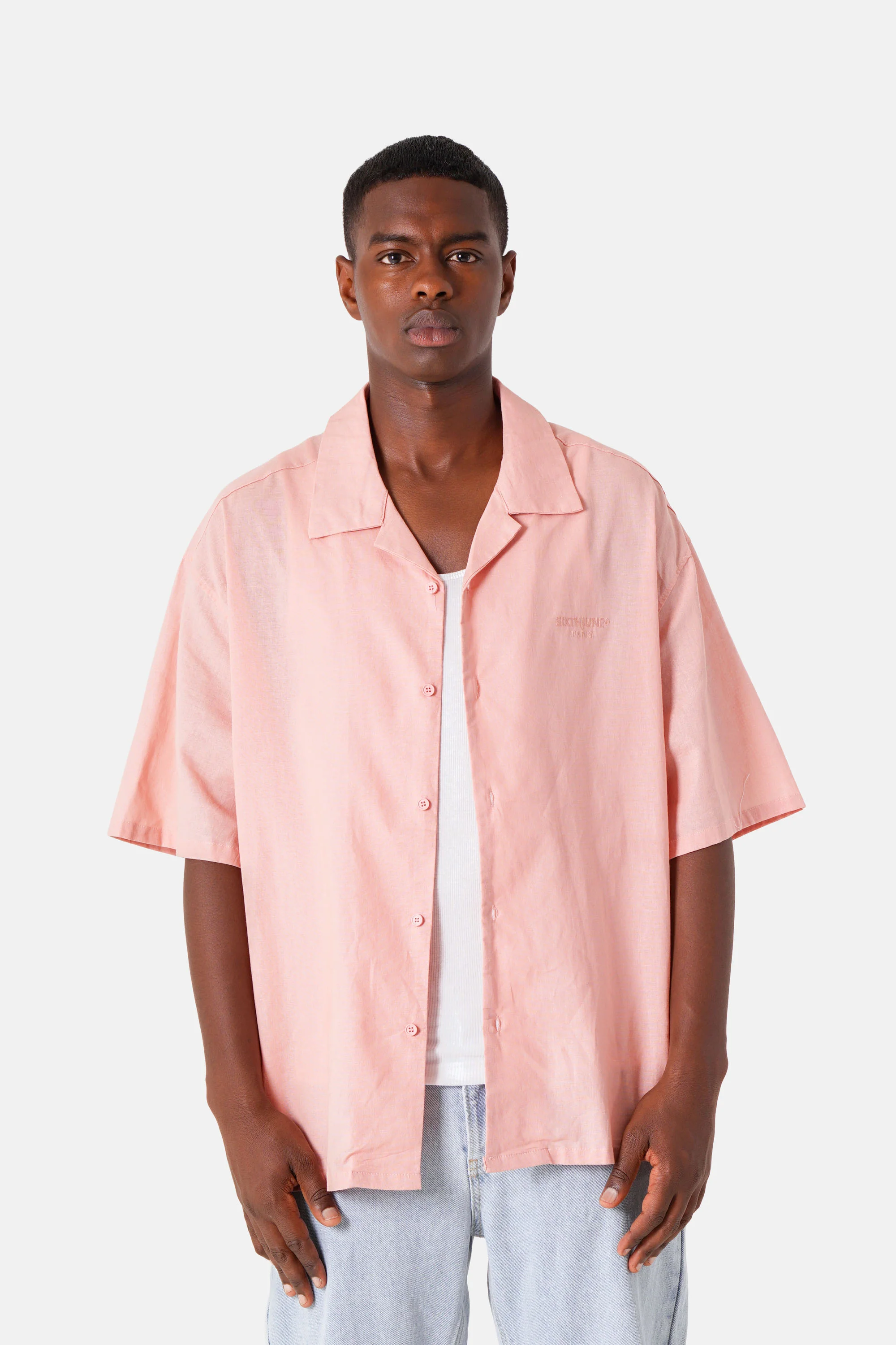 Chemise logo broderie Rose