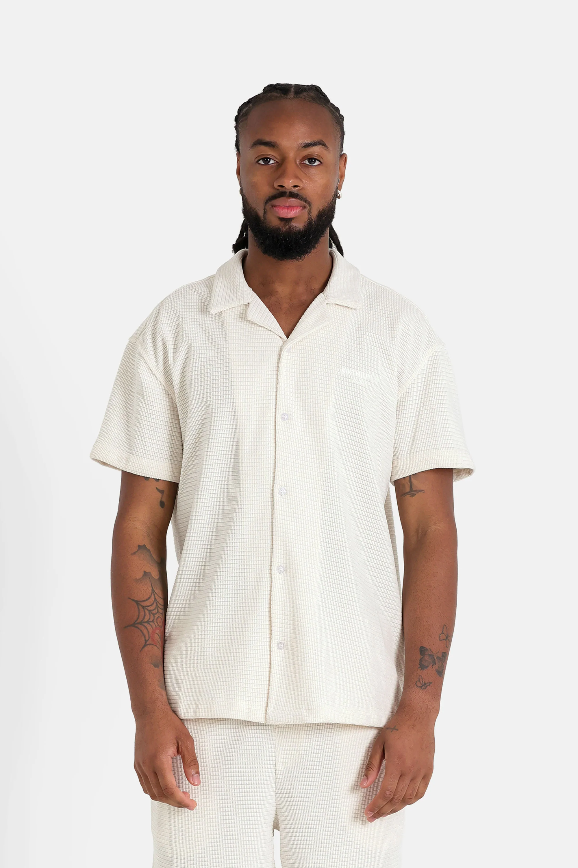 CROCHET textured shirt