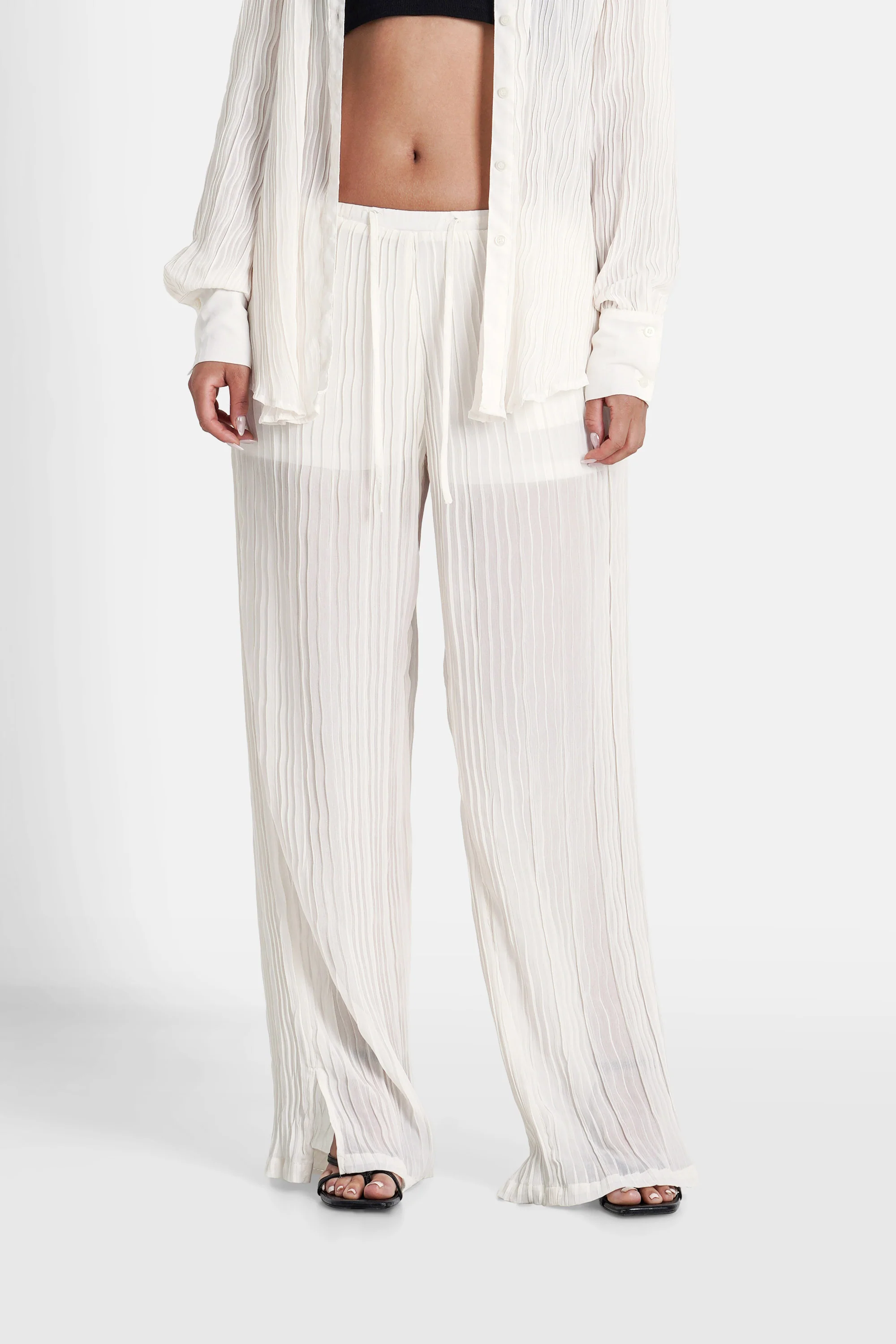 PLEATED wide pant