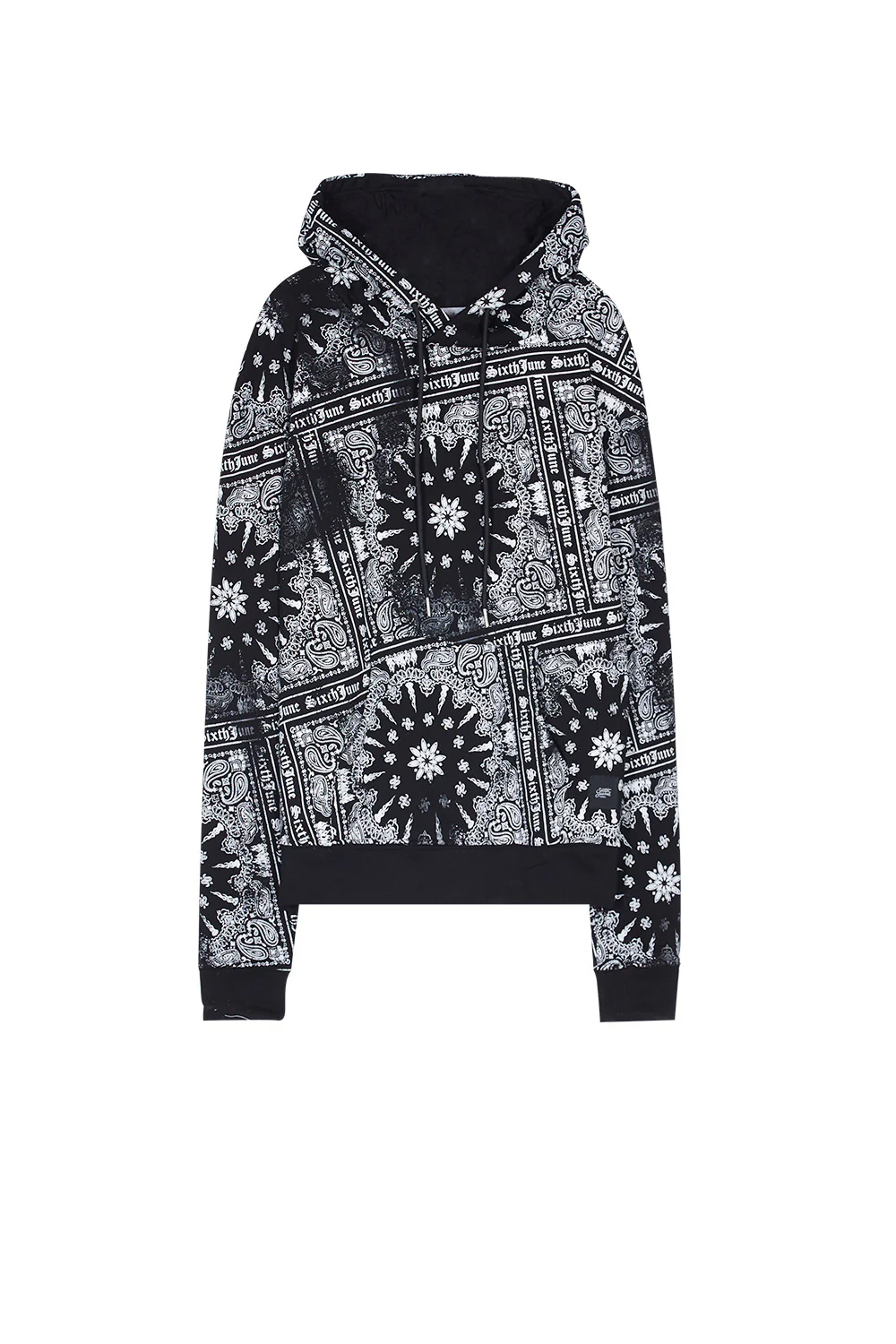 Sweat capuche all over bandana Sixth June noir