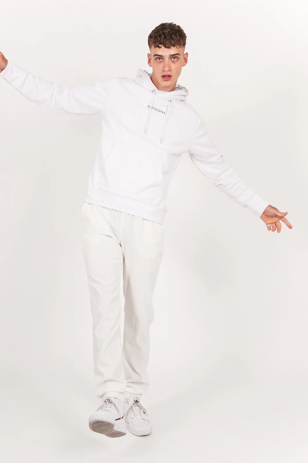 Sweat capuche aluminium blanc - Image 8