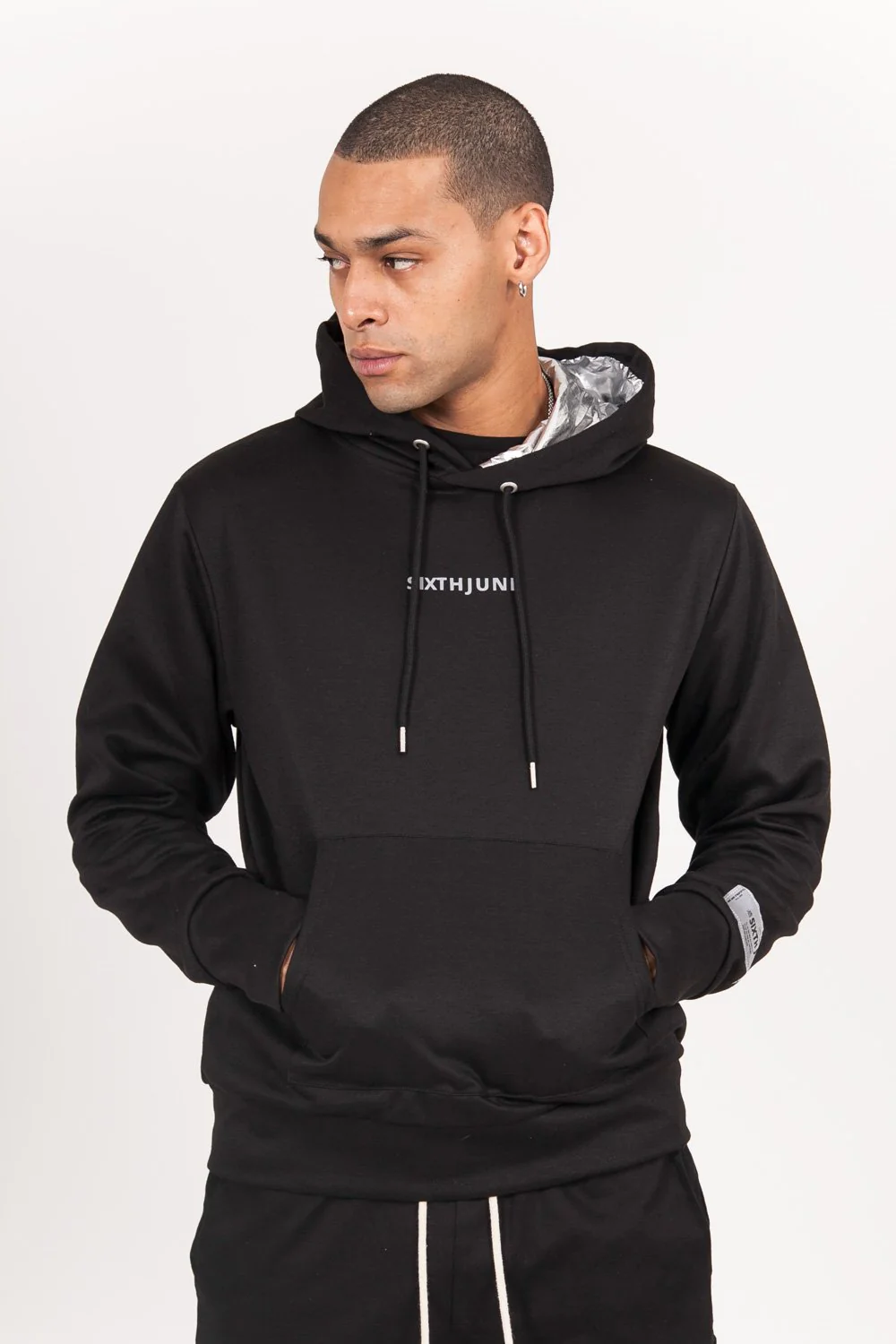 Sweat capuche aluminum noir - Image 6