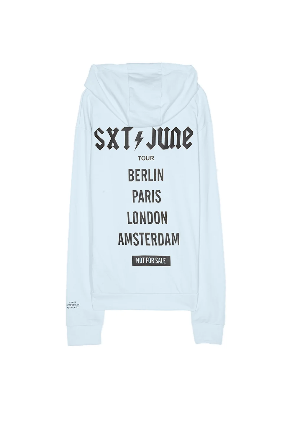 Sweat capuche crew tour bleu