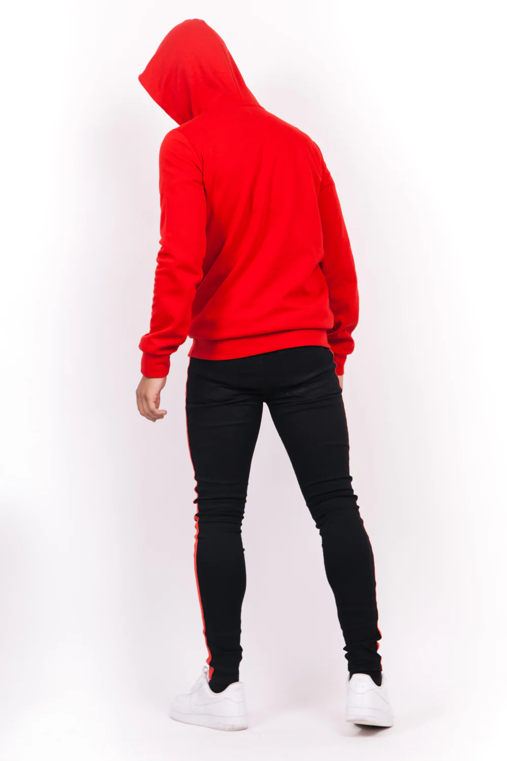 Sweat capuche grand logo rouge - Image 4