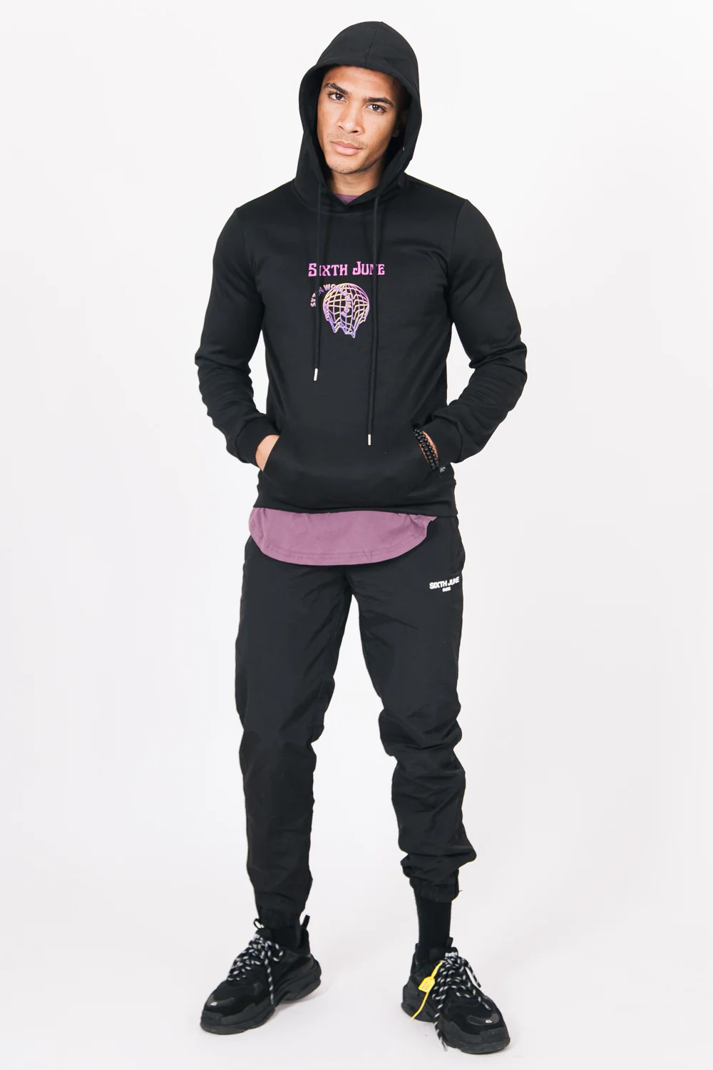 Sweat capuche hologramme noir - Image 6