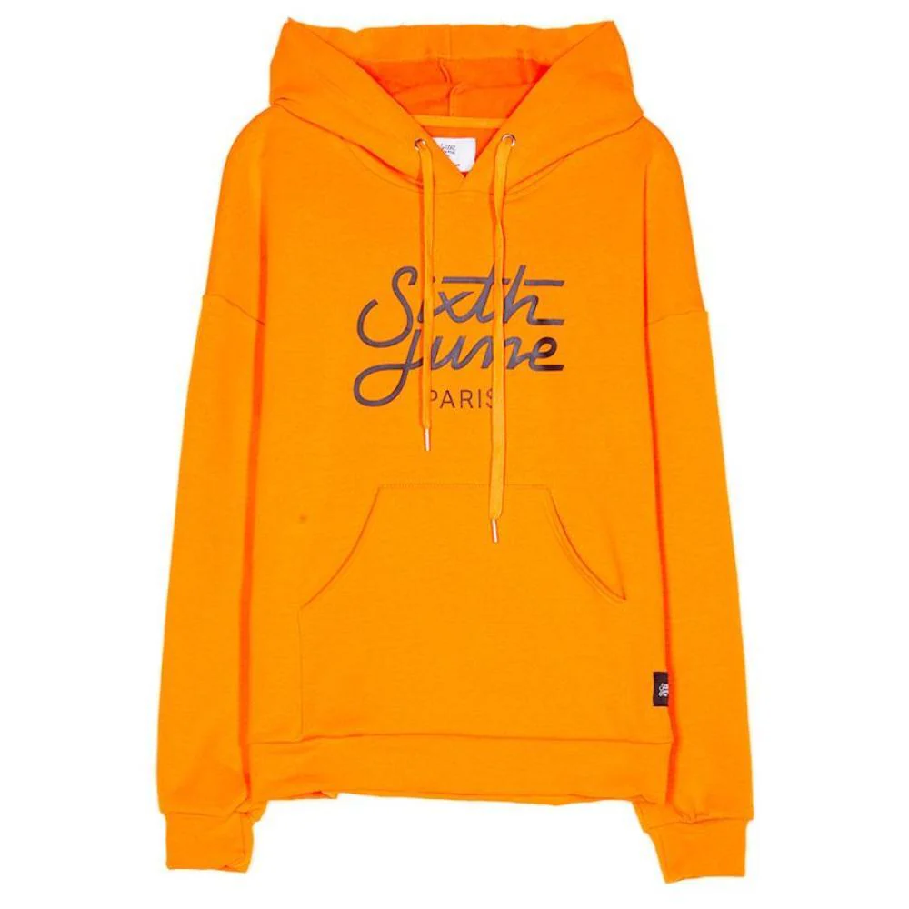 Sweat capuche logo orange