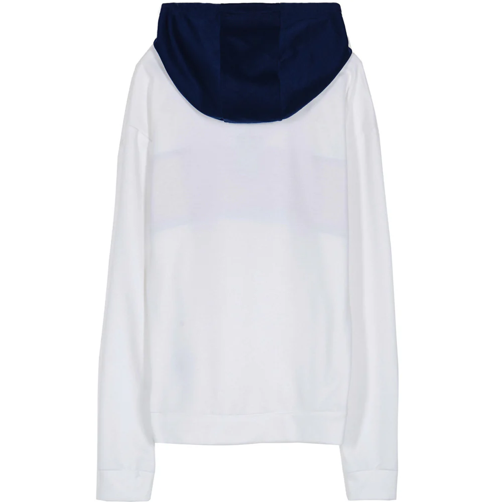 Sweat capuche tricolore blanc rouge bleu - Image 6