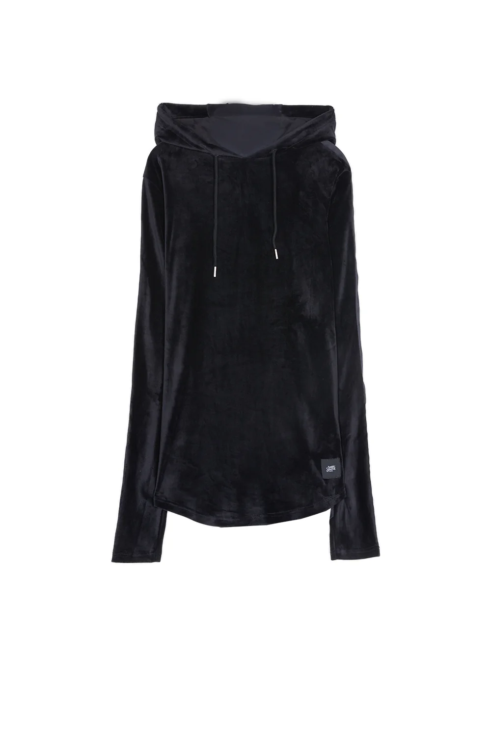 Sweat capuche velours noir