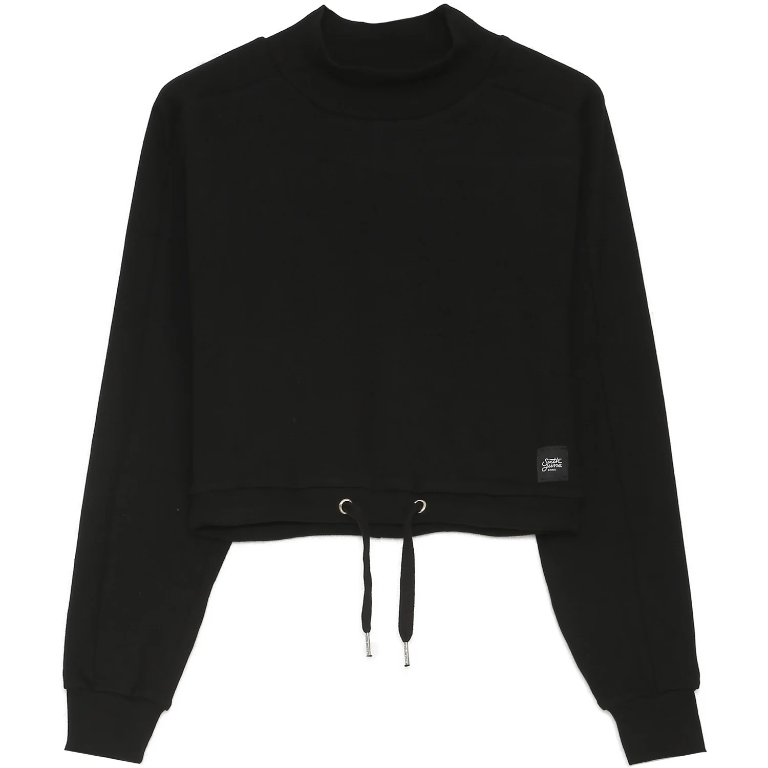 Pull cordon col montant noir