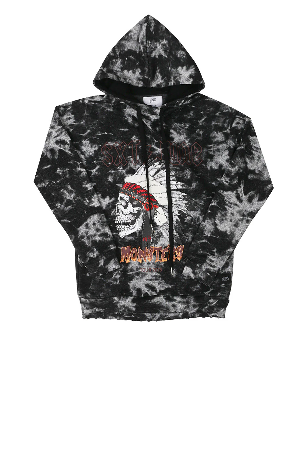 Sweat Monsters Femme Acid wash noir W2186VSW