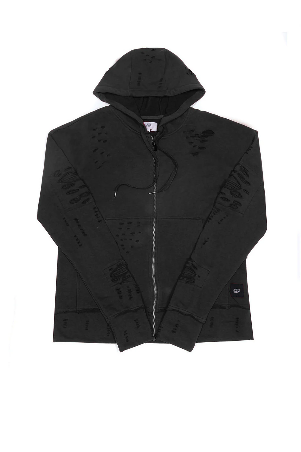 Sweat-shirt biker destroy noir M2414VJA