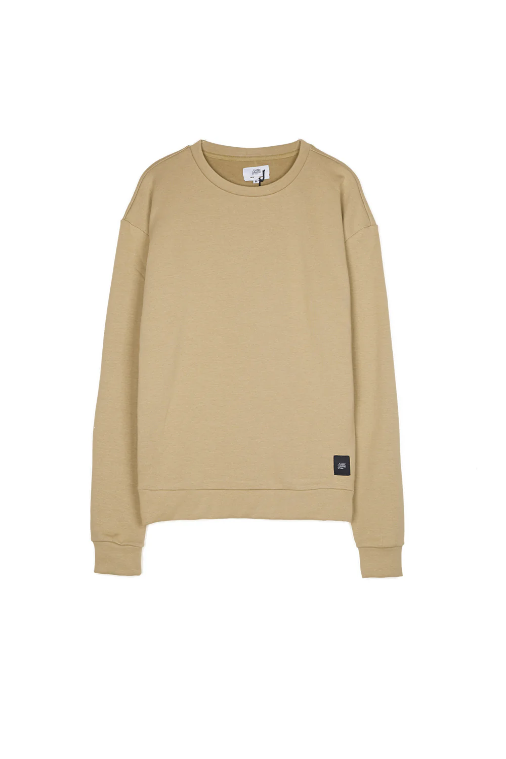Sweat-shirt col rond classique beige