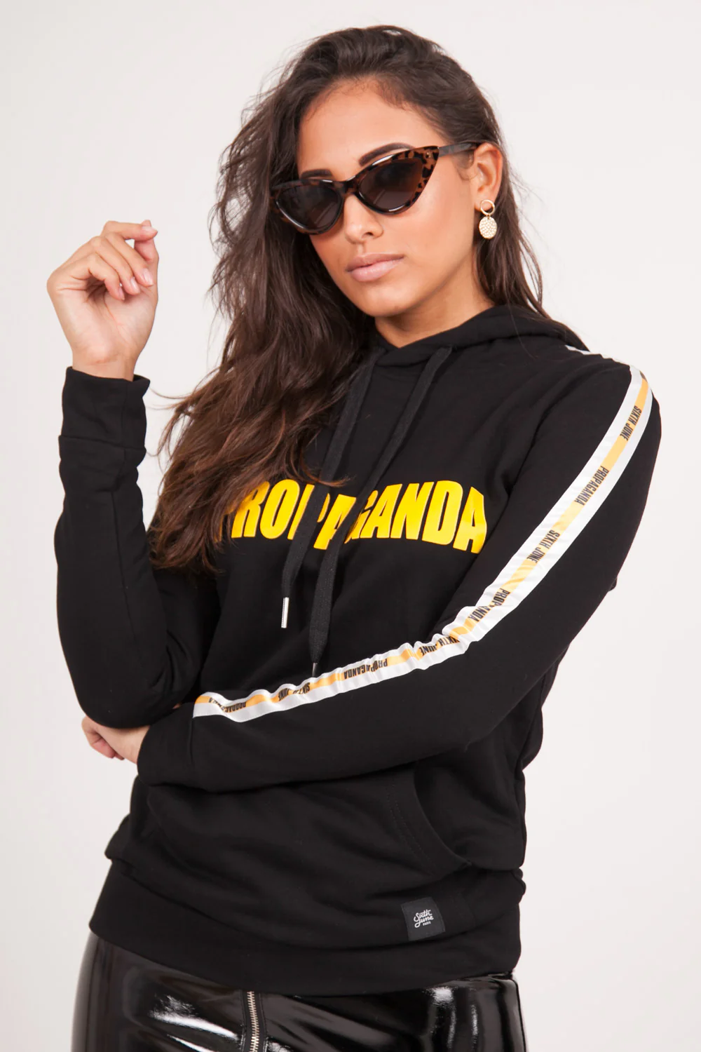 Sweatshirt bandes Propaganda noir - Image 2