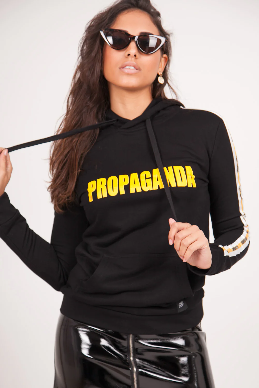Sweatshirt bandes Propaganda noir - Image 3