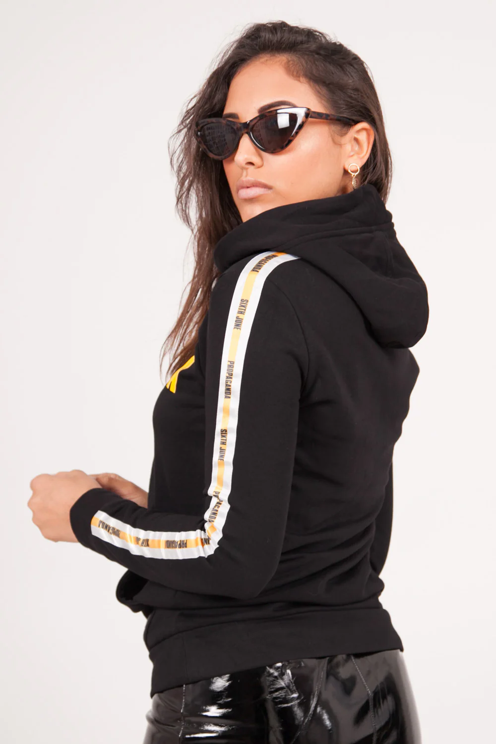 Sweatshirt bandes Propaganda noir - Image 4