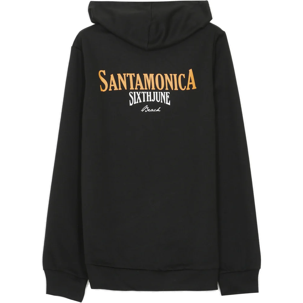 Sweatshirt capuche Santa Monica noir