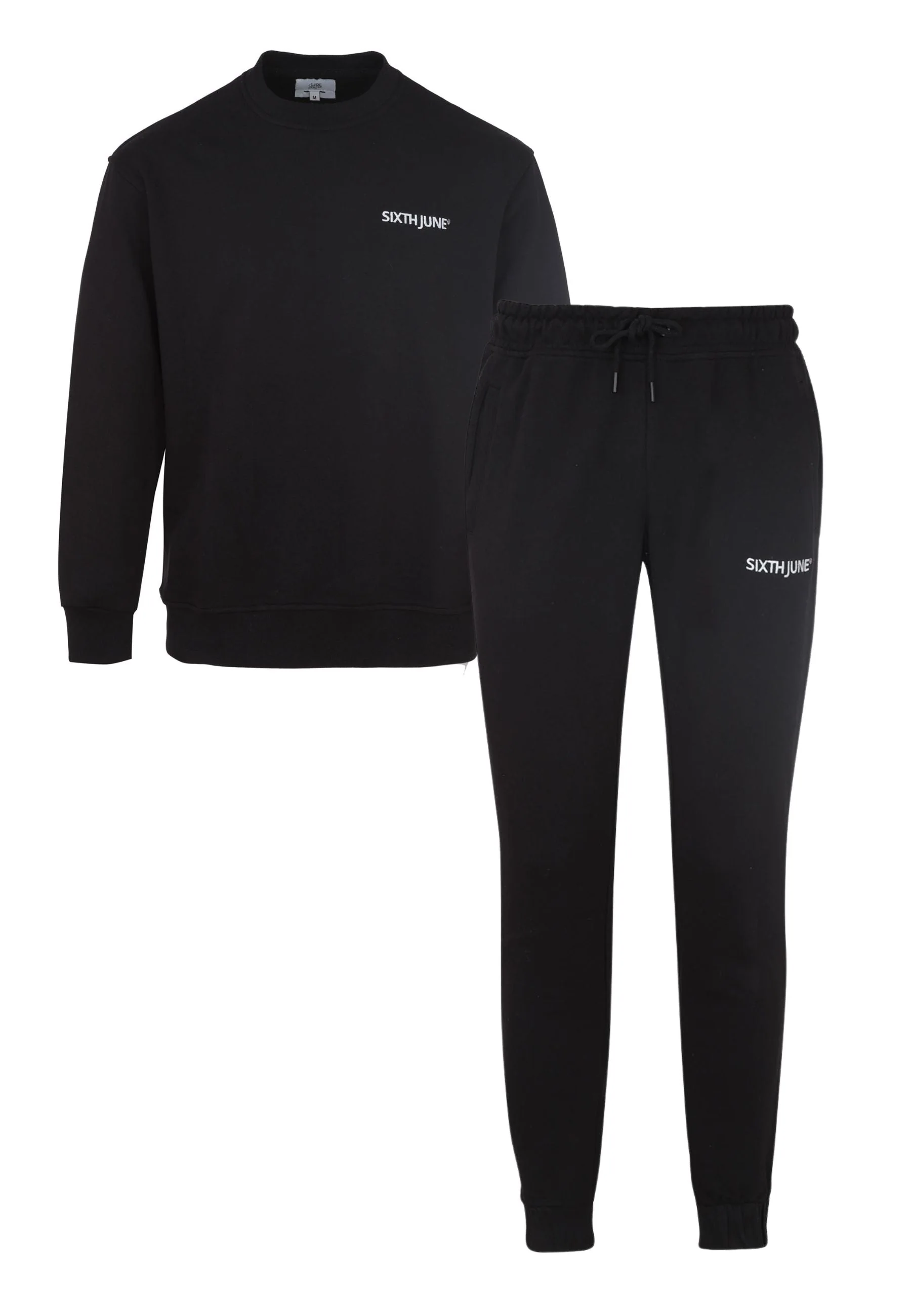 Jogging + sweat logo brodé Noir