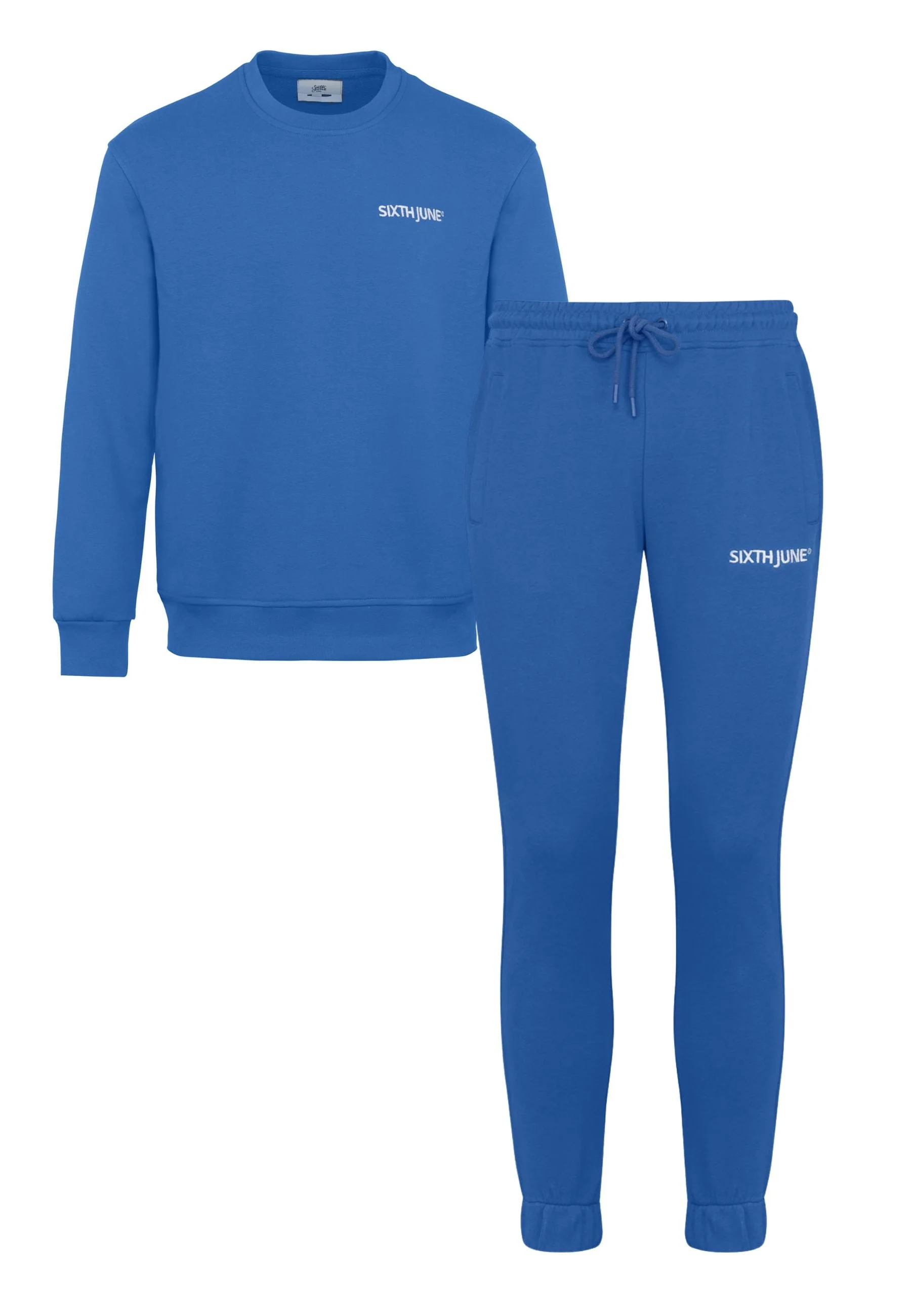Jogging + sweat logo brodé Bleu foncé