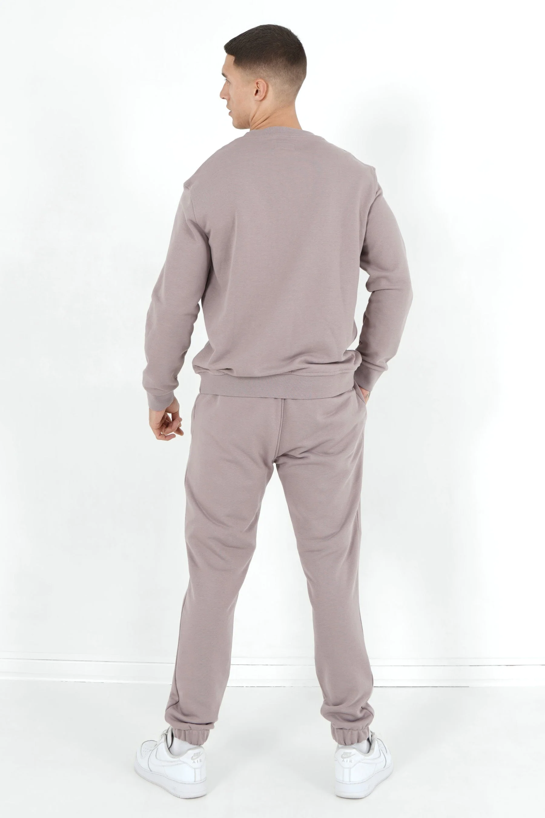 Jogging + sweat logo gommé Marron clair - Image 5
