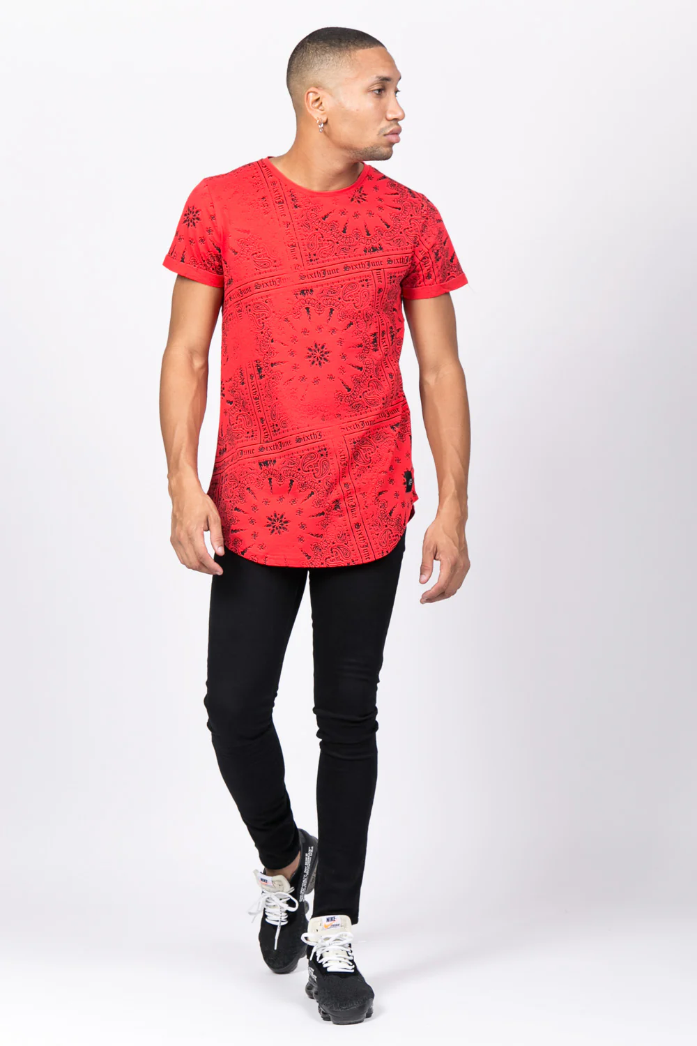 T-shirt all over bandana rouge - Image 2