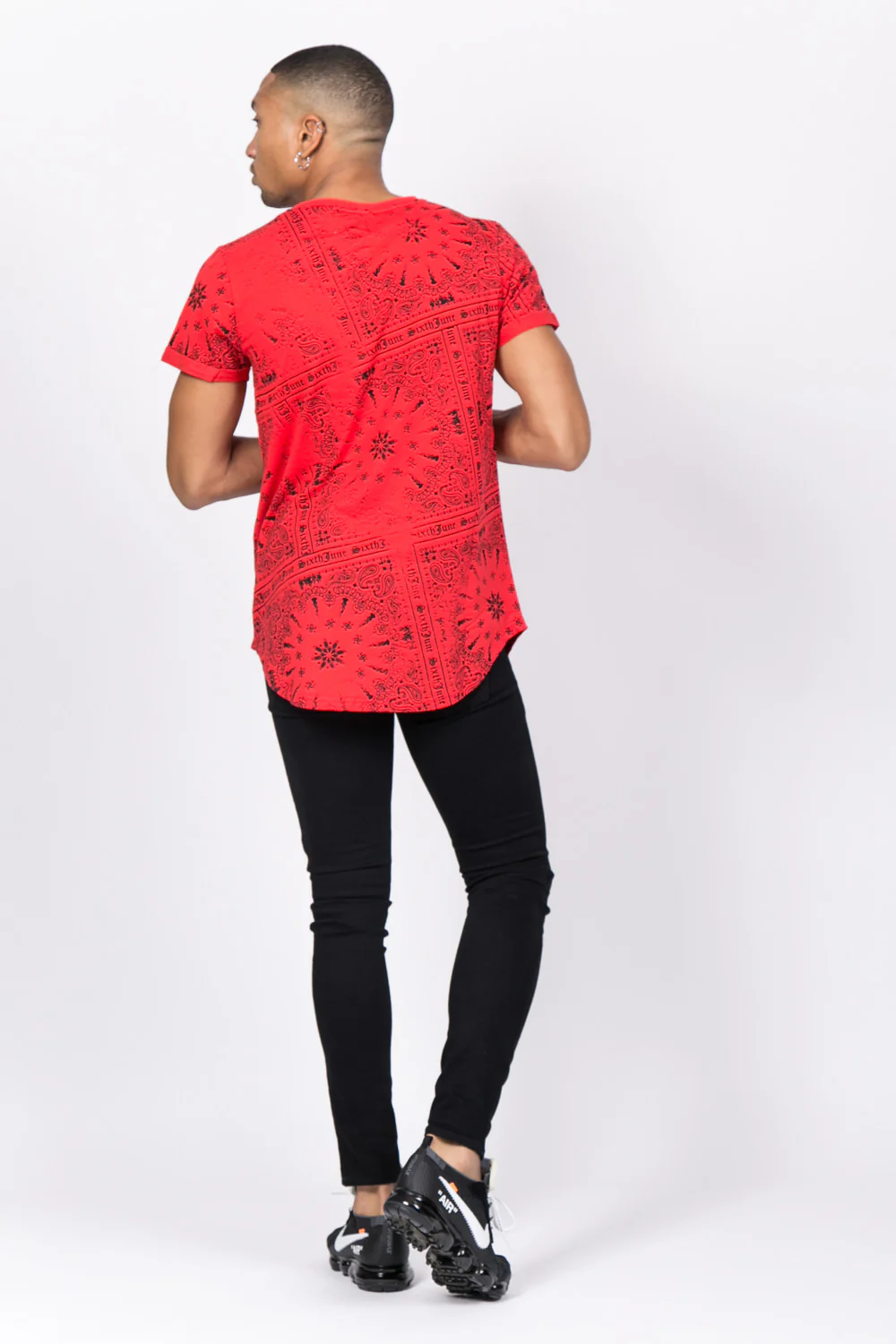 T-shirt all over bandana rouge - Image 3