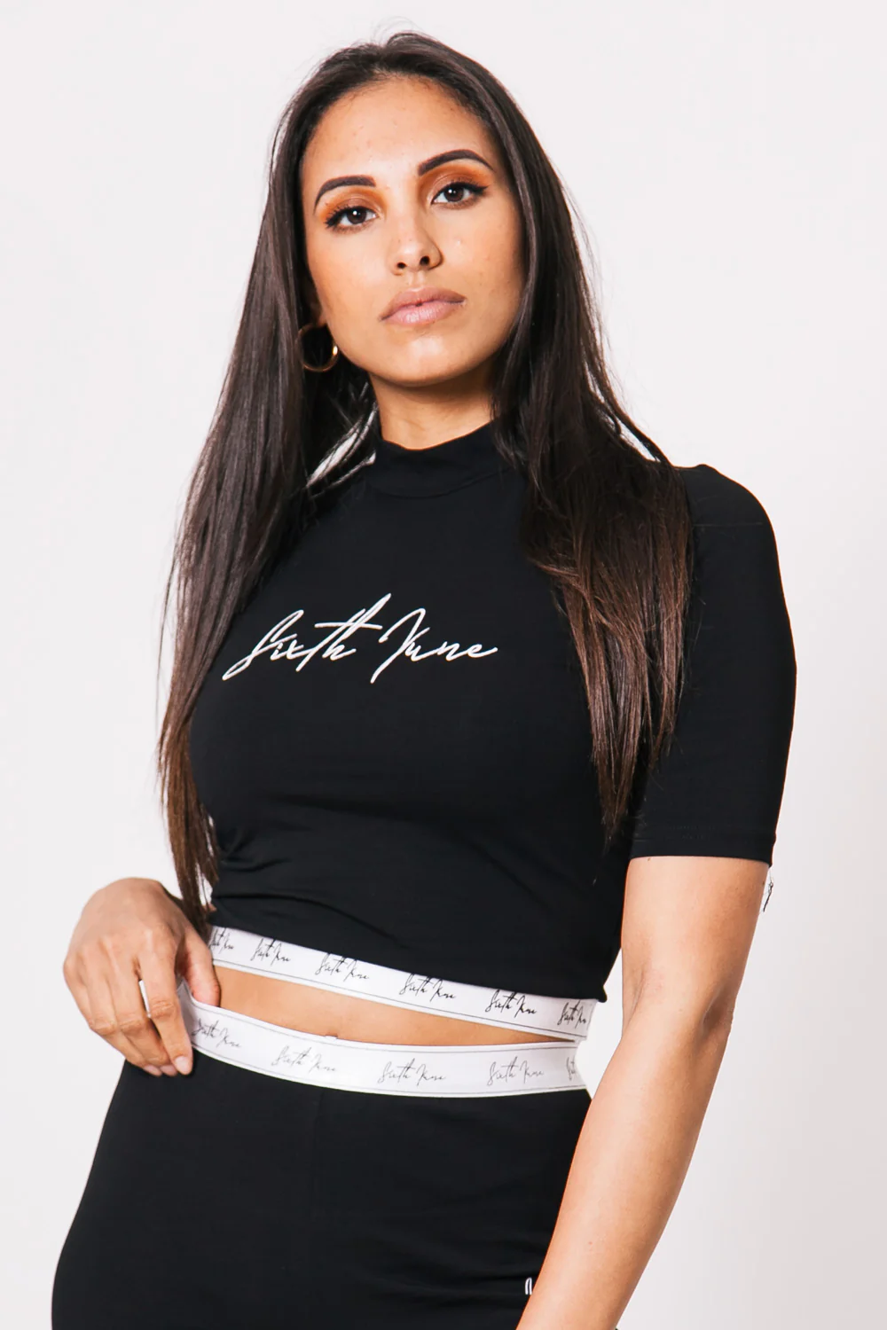 T-shirt bande gros logo signature noir - Image 2