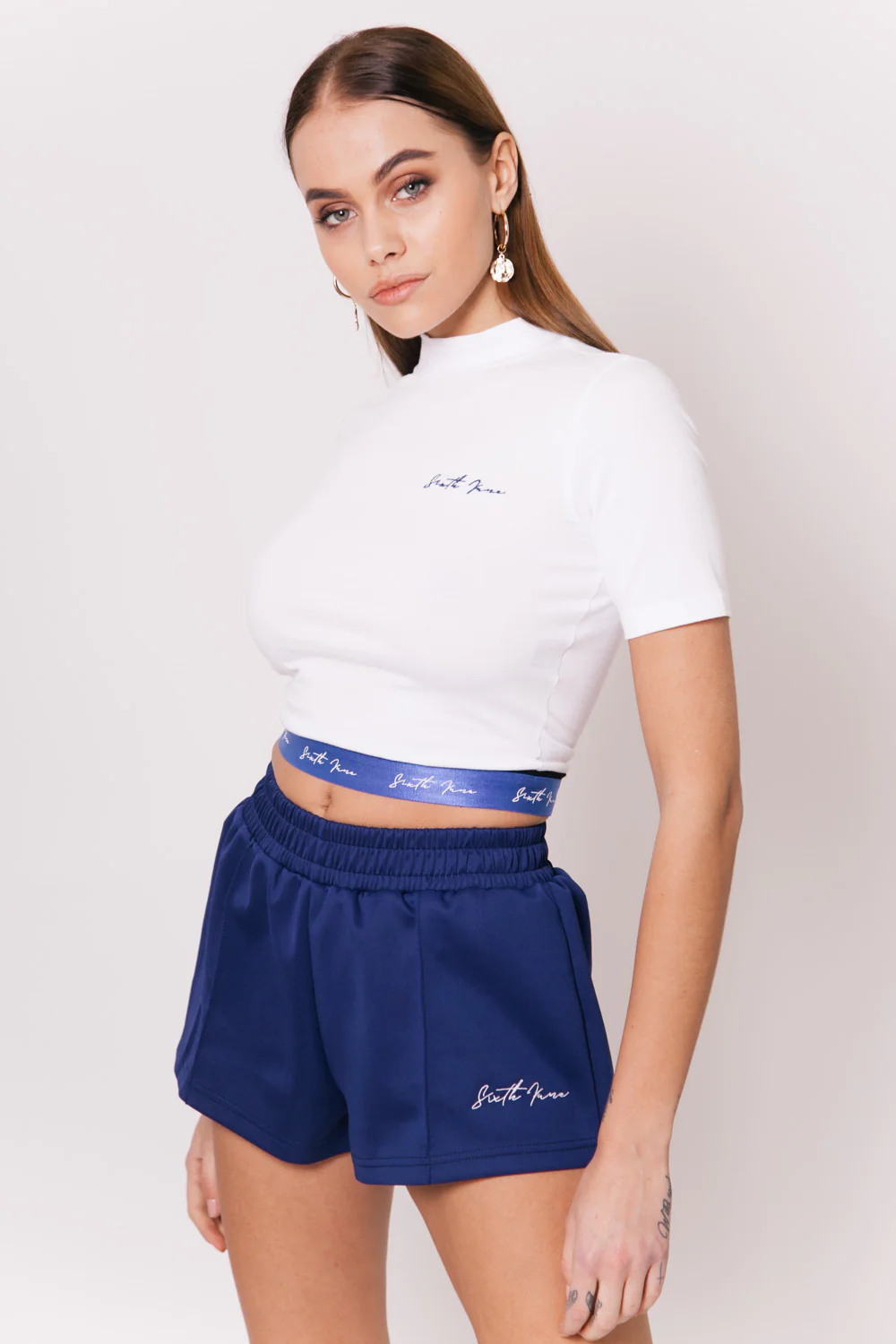 T-Shirt bande logo signature blanc - Image 4