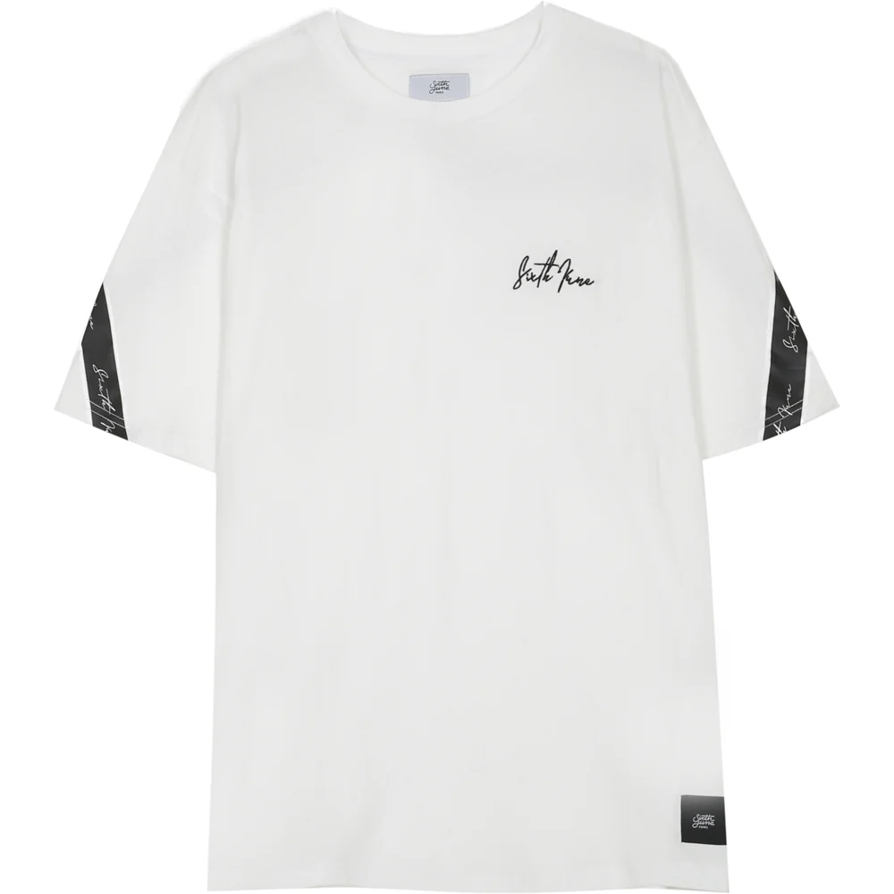 T-Shirt bandes dos blanc