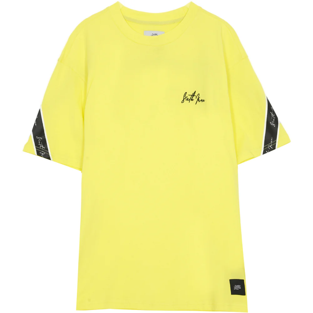 T-Shirt bandes dos jaune