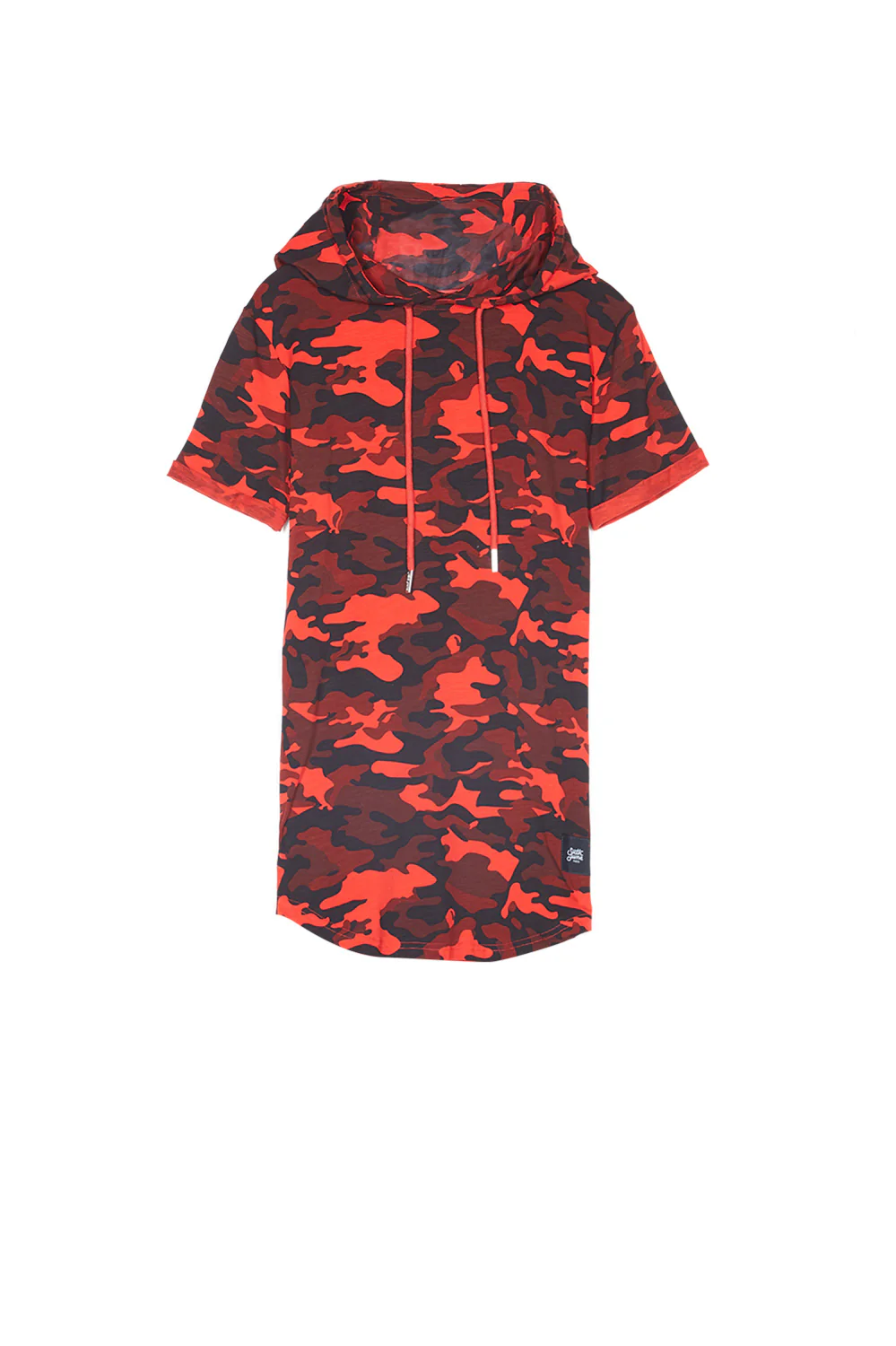 T-shirt camouflage capuche rouge