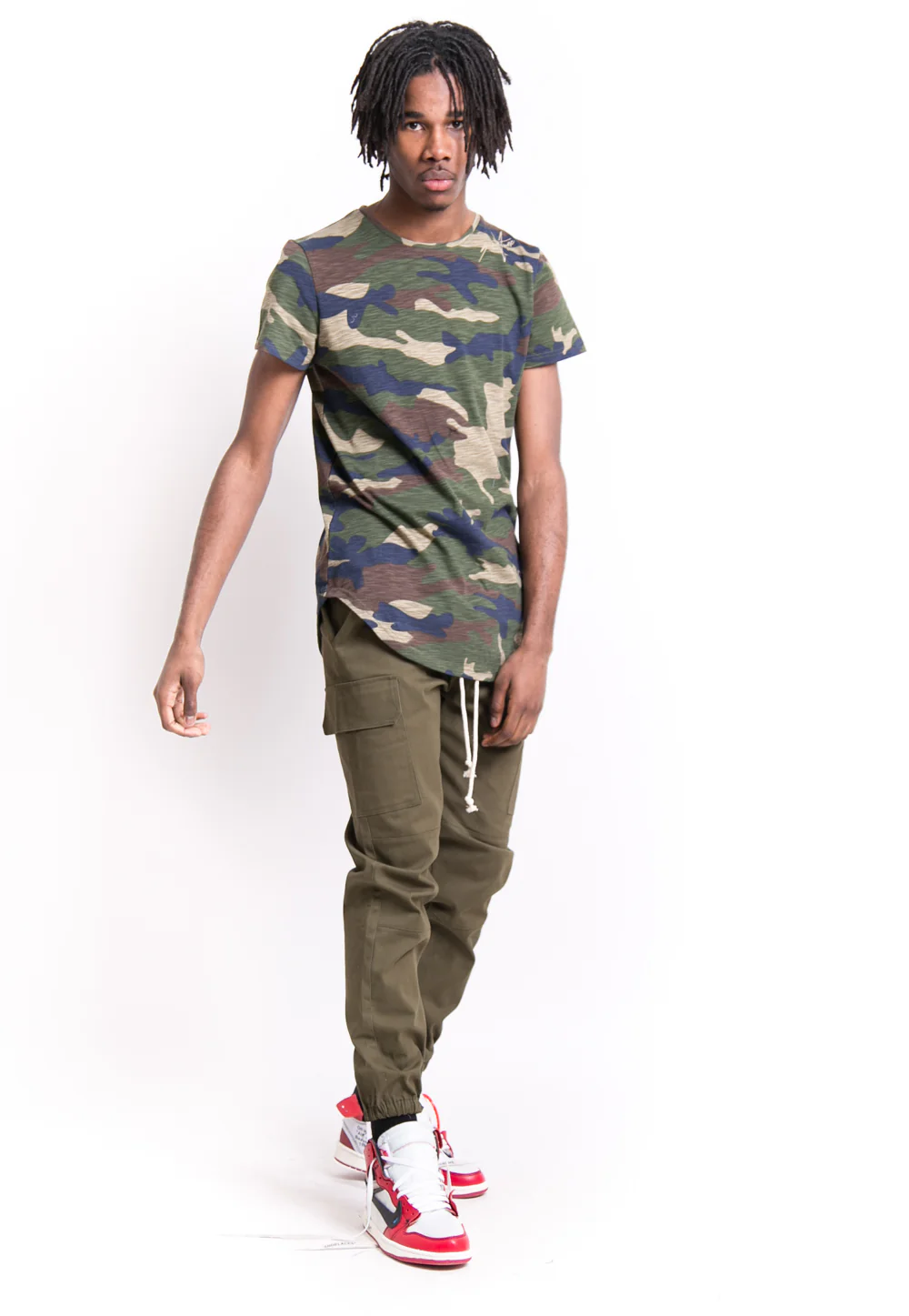 T-shirt camouflage signature vert - Image 5
