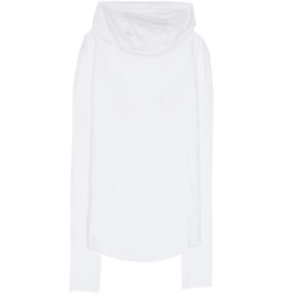 T-shirt capuche GPS manches longues blanc - Image 5
