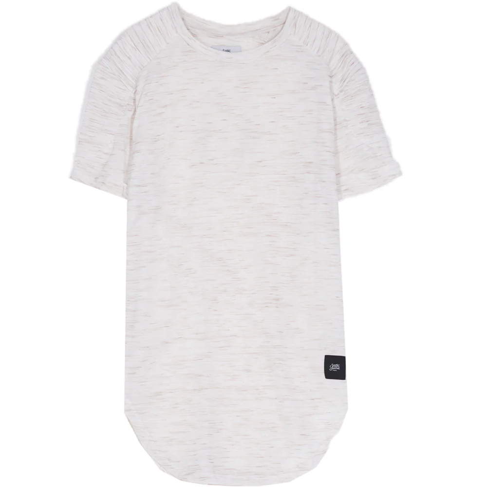 T-shirt chiné biker beige