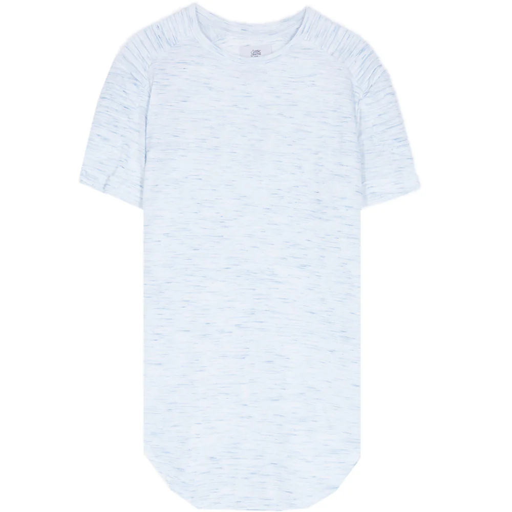 T-shirt chiné biker bleu