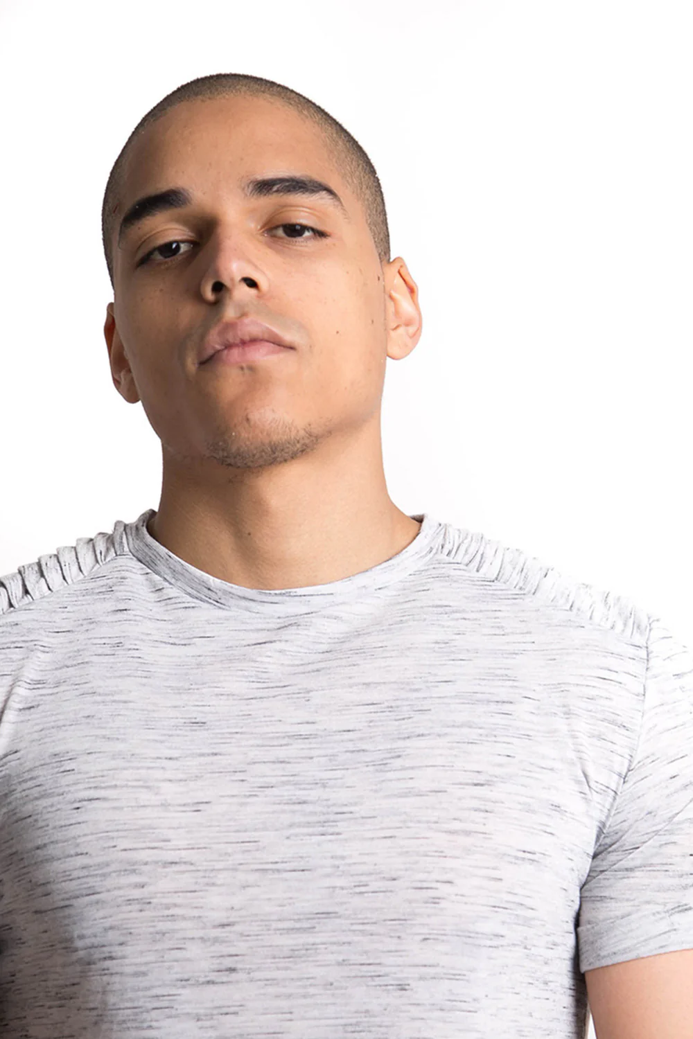 T-shirt chiné biker gris - Image 6