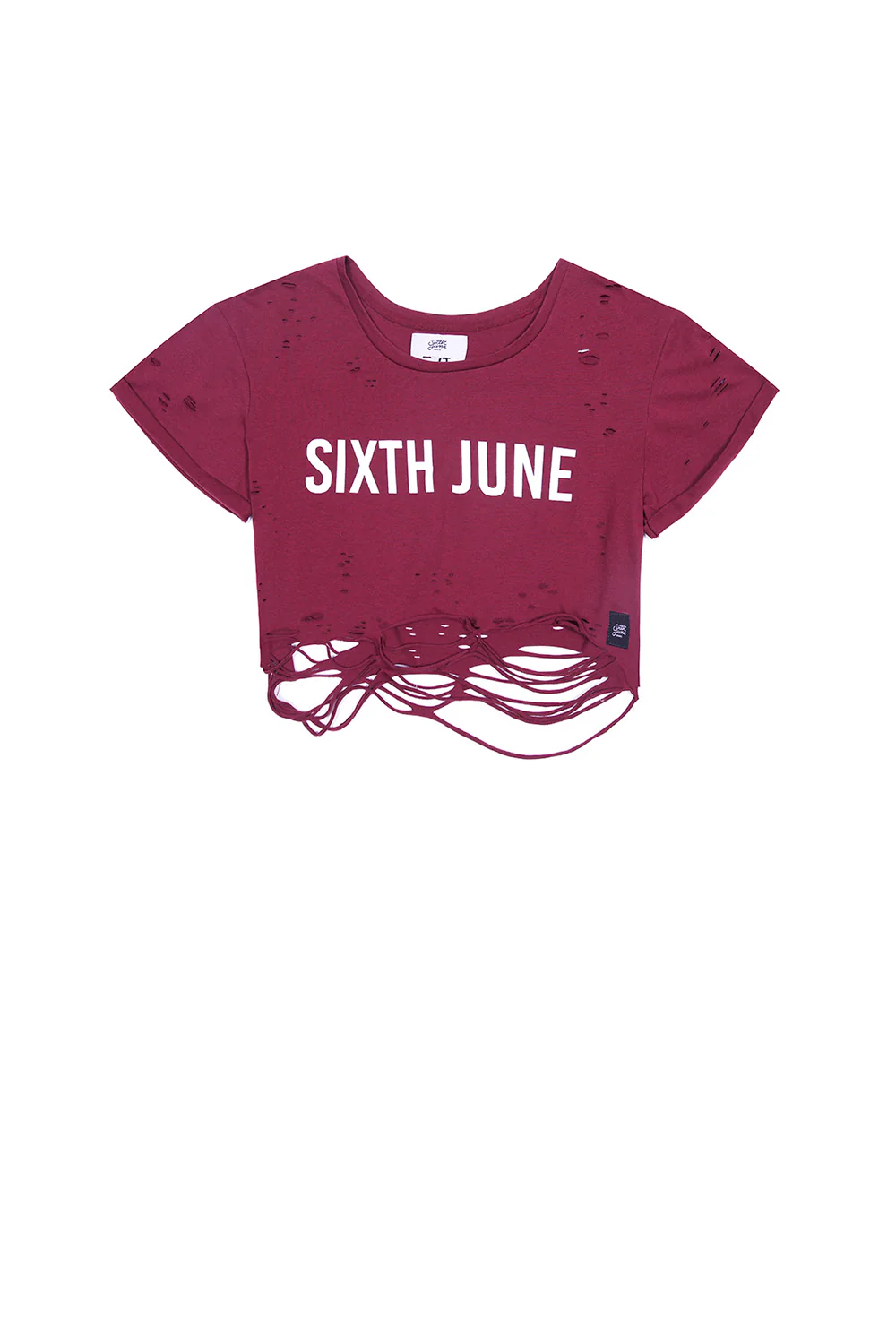 T-shirt court destroy Sport bordeaux W2408VTO