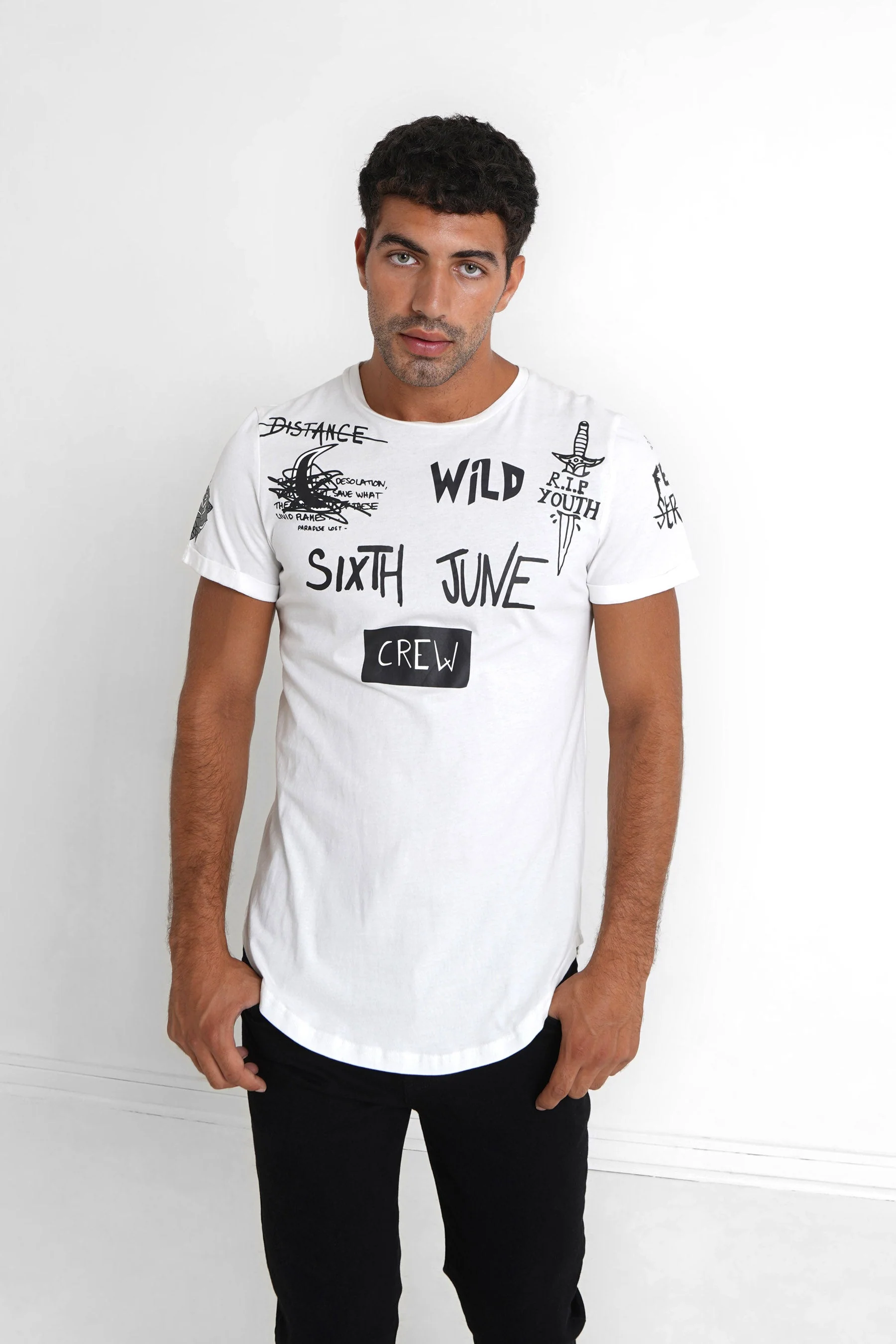 T-shirt crew Blanc