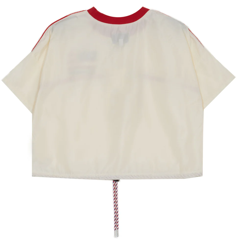T-shirt crop top drapeau blanc rouge - Image 9