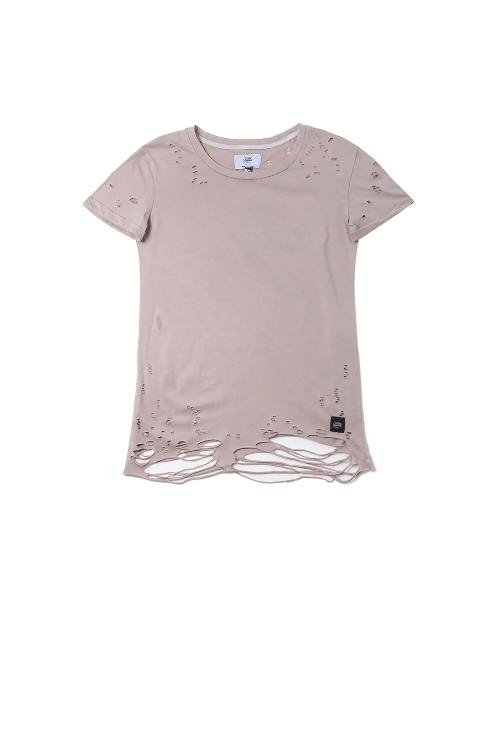 T-shirt destroy Femme rose W2370VTS