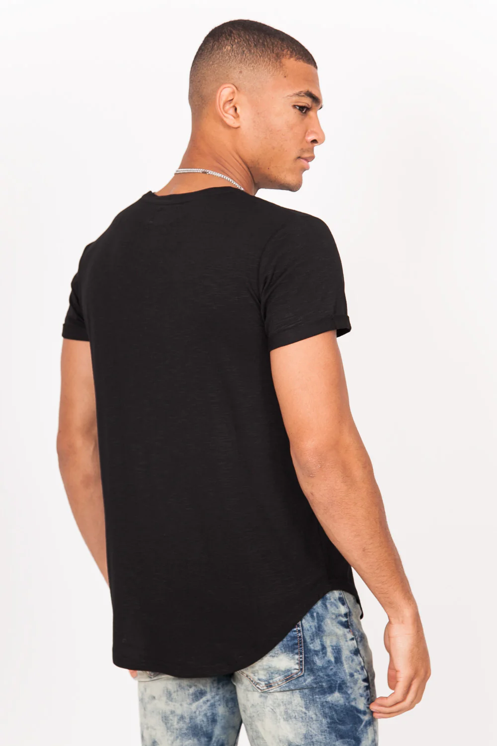 T-shirt gothique "designed in Paris" noir blanc - Image 4