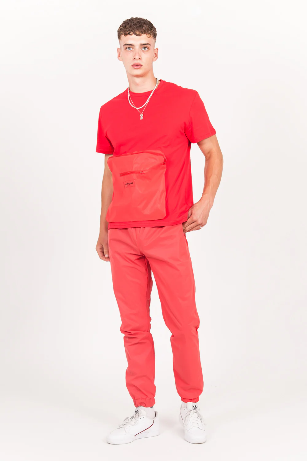 T-shirt réfléchissant grande poche rouge - Image 8