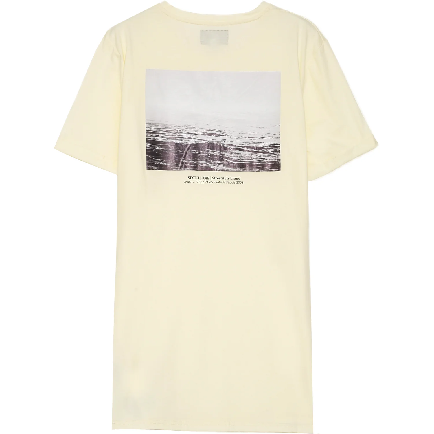 T-shirt image ocean jaune