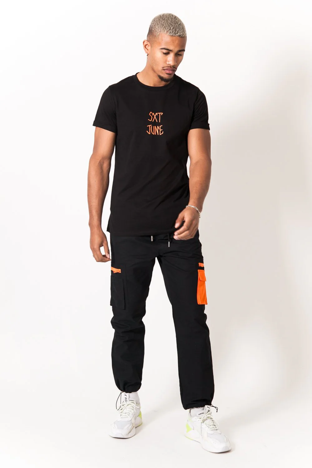T-shirt imprimé tête de mort noir - Image 6