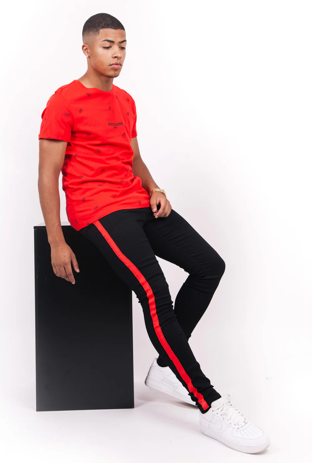 T-shirt logomania rouge - Image 3