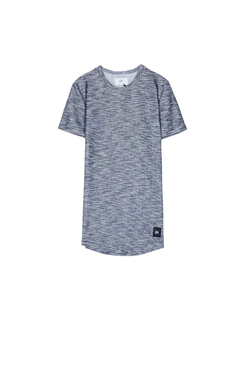T-shirt moulant texturé noir