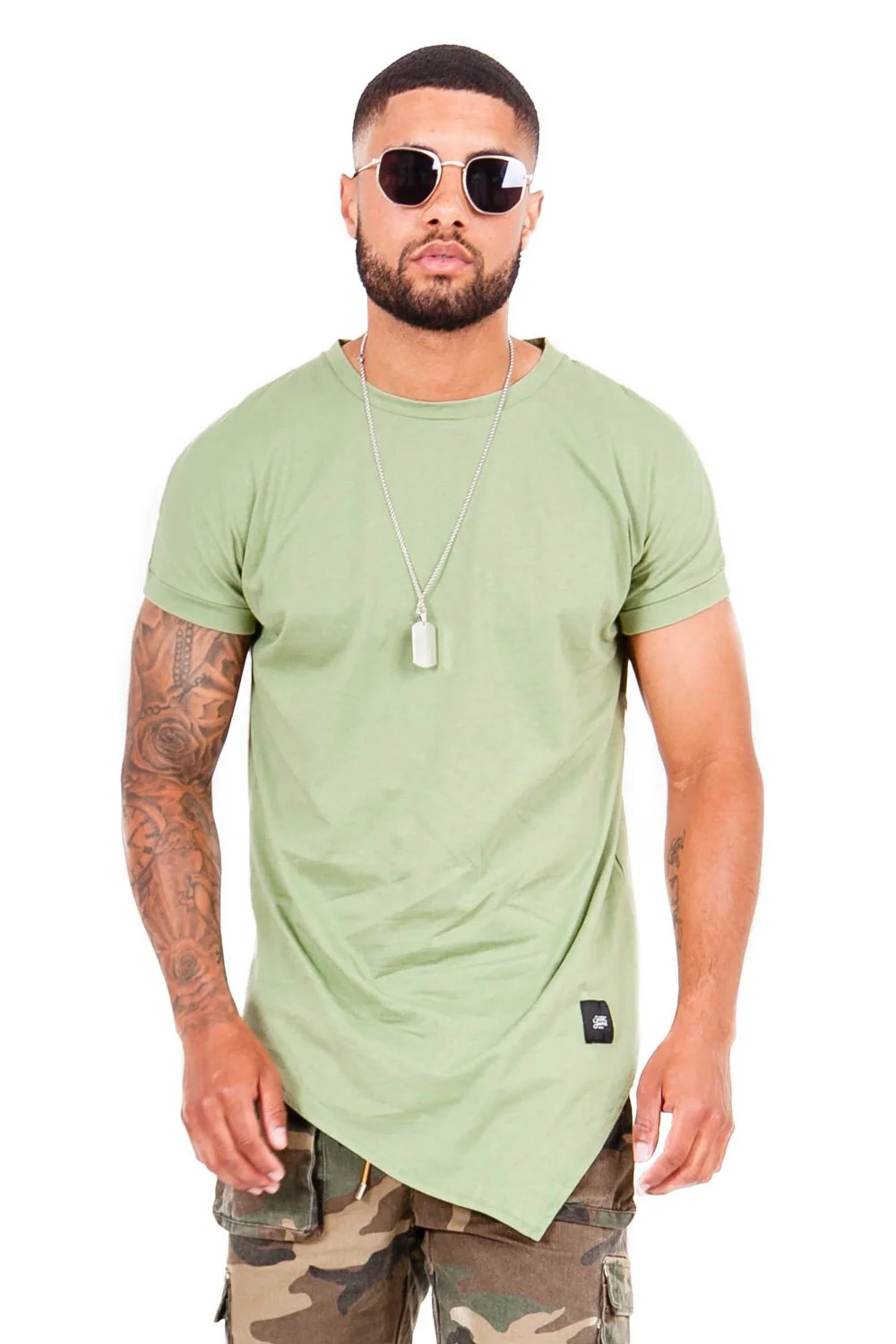 T-shirt large pointe vert - Image 2