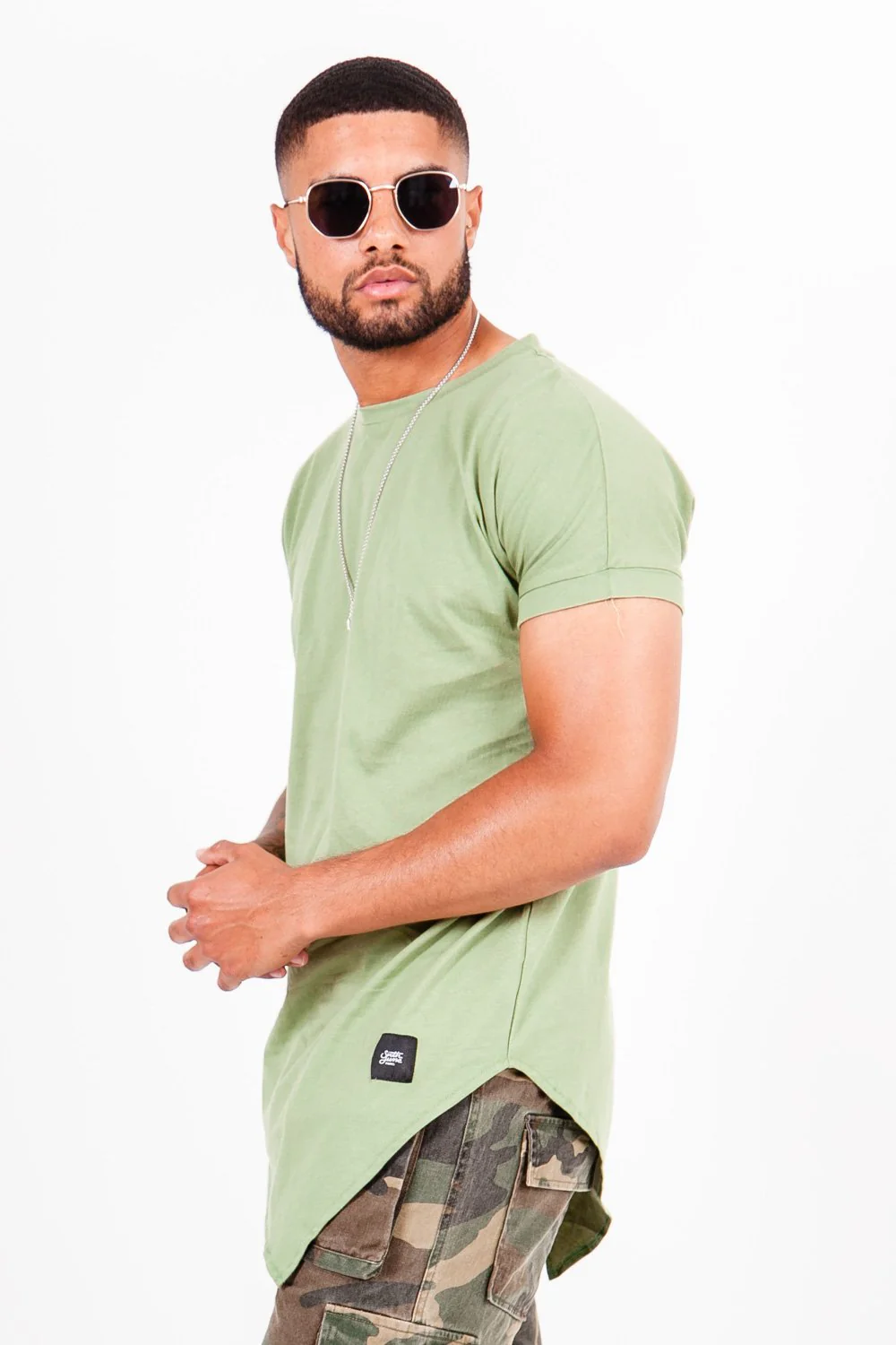T-shirt large pointe vert - Image 4