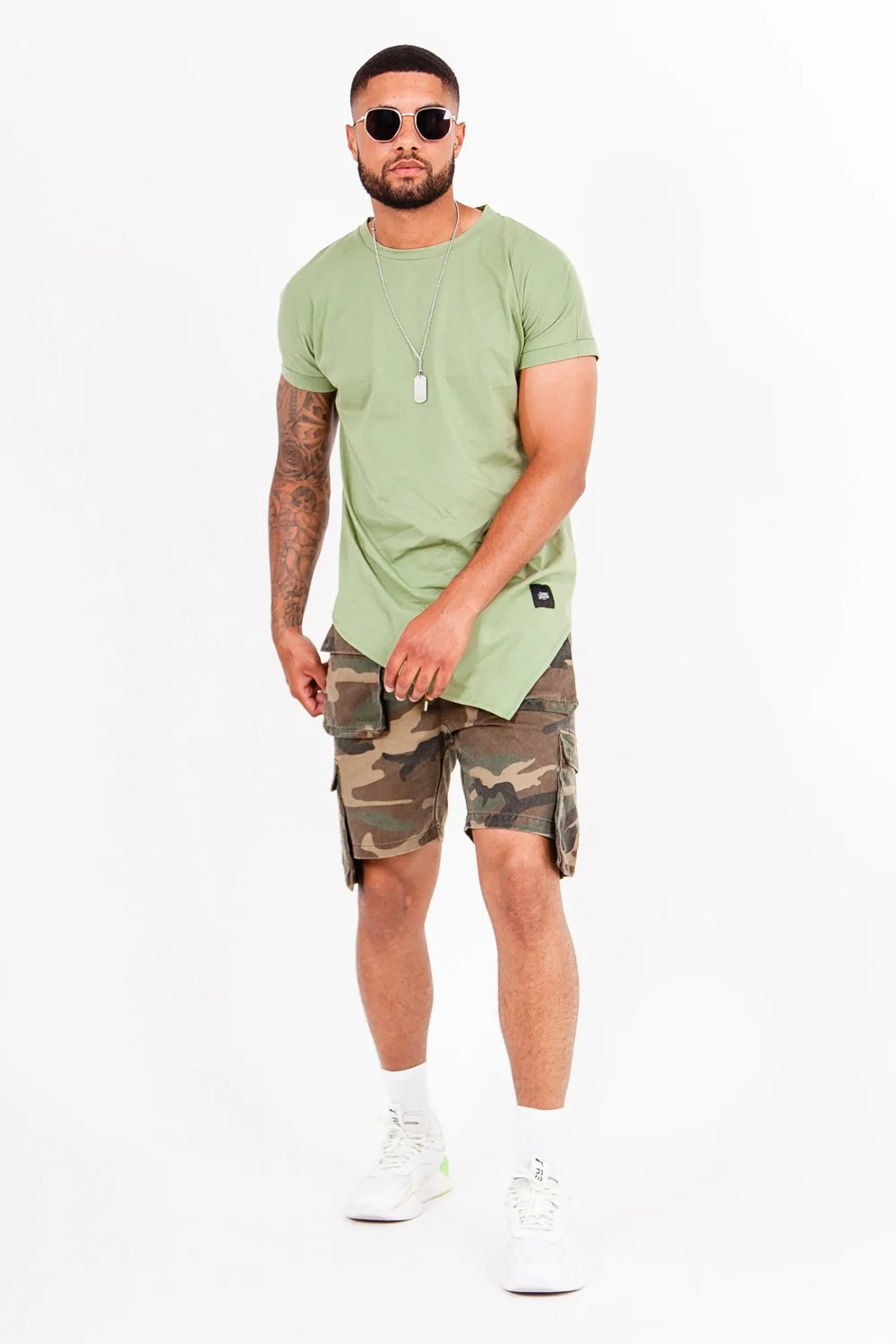 T-shirt large pointe vert - Image 6