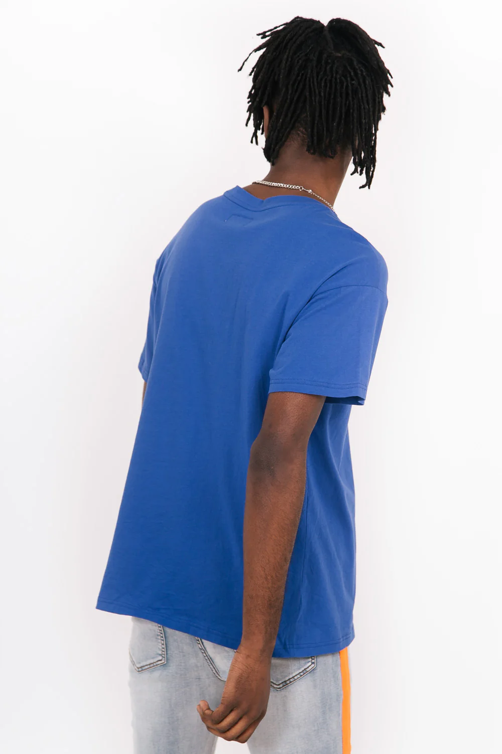 T-Shirt oversize Propaganda néon bleu - Image 4