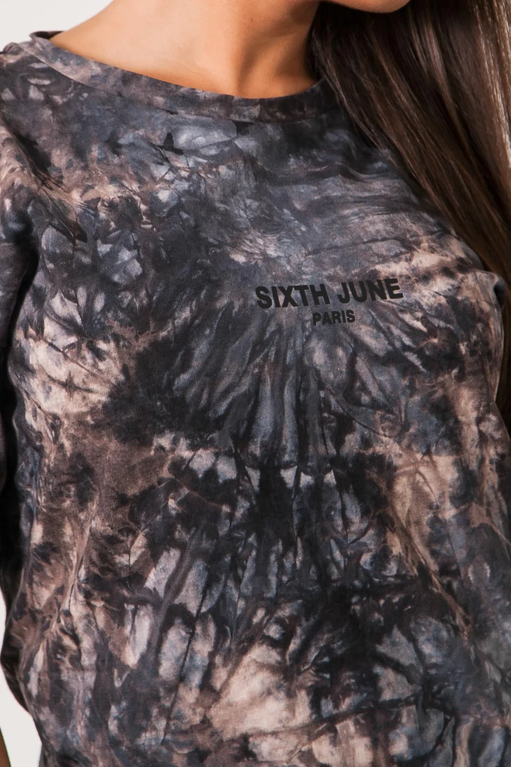 T-shirt oversize gris foncé - Image 3